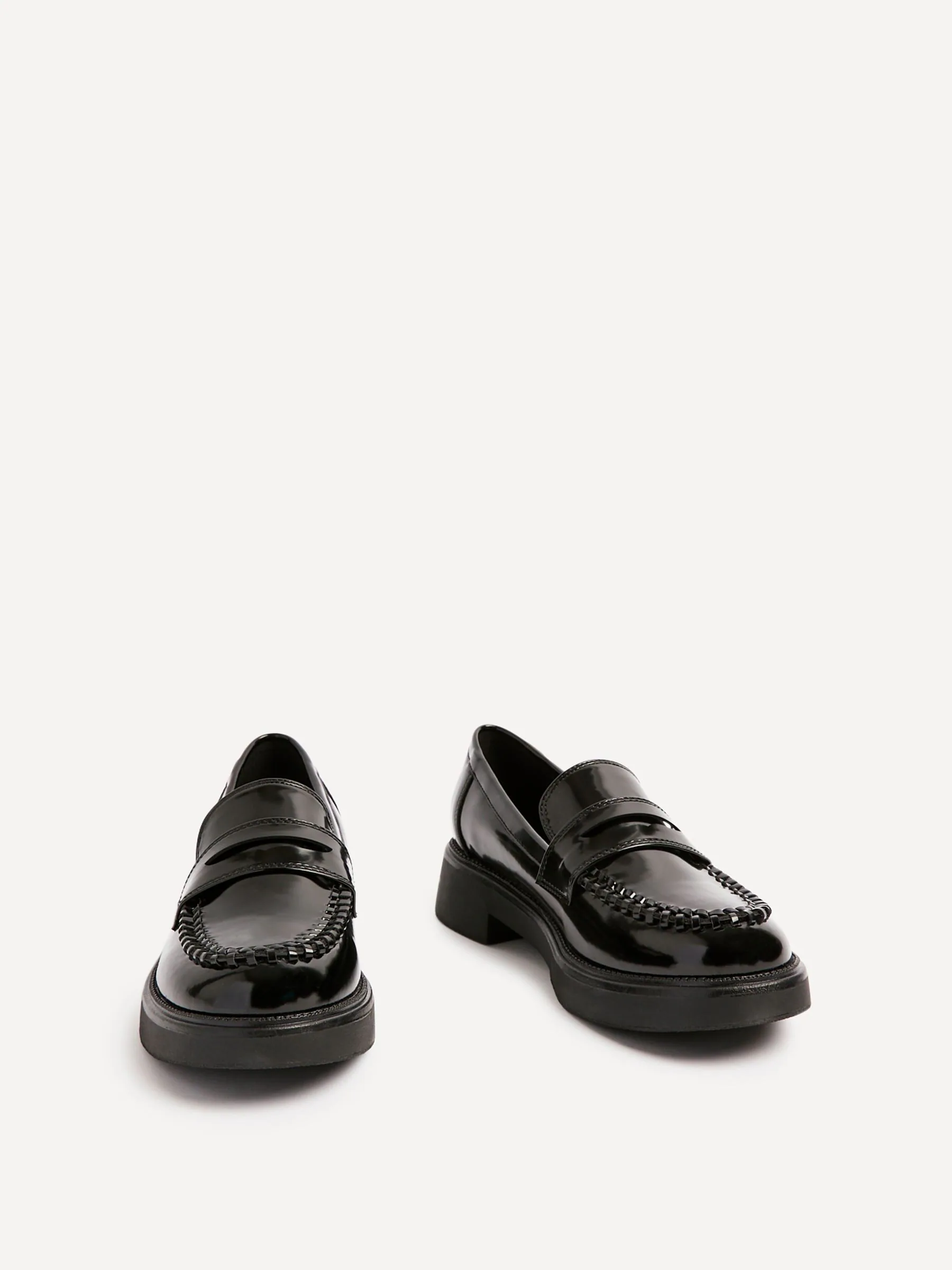 Linzi Direction Chunky Loafers With Woven Detail