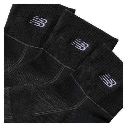 Chaussettes (3 paires) New Balance Running Repreve Noir