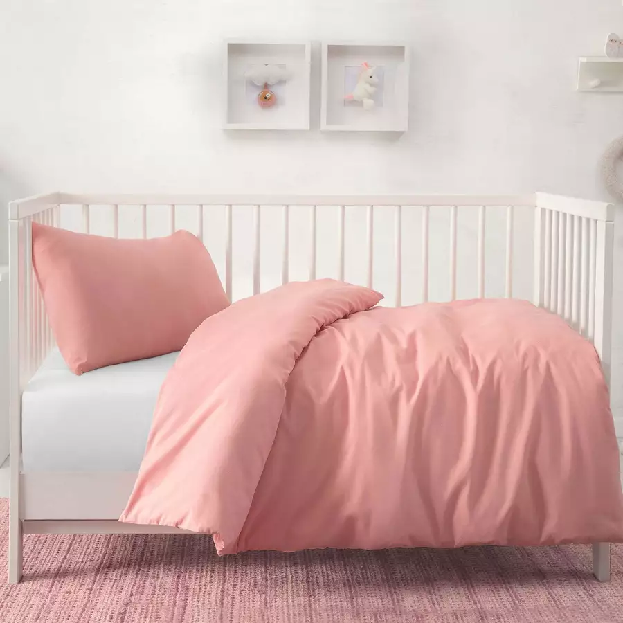 hibboux® Bettwäsche-Set Mono Duvet Cover - Rose Rose