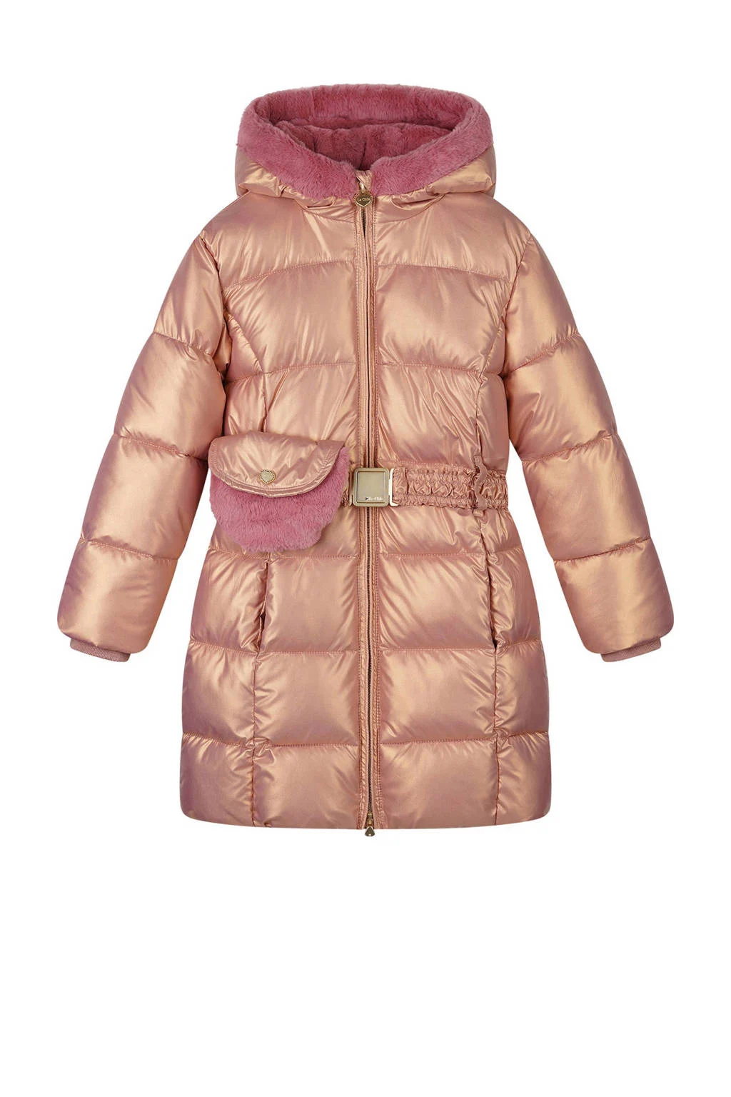 Le Chic gewatteerde jas roze