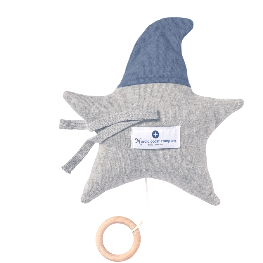Nordic Coast Company Spieluhr Stern Blau-Grau