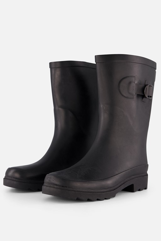 XQ Footwear Regenlaarzen zwart Rubber