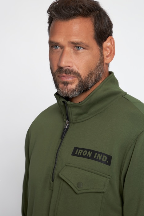 Troyer, FLEXNAMIC®, Stehkragen mit Zipper, Interlock-Jersey
