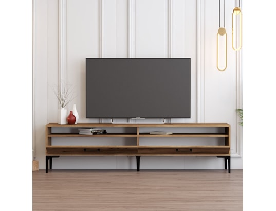 CONCEPT1 - Meuble TV Istanbul 2 - Noyer 180 x 35 x 47