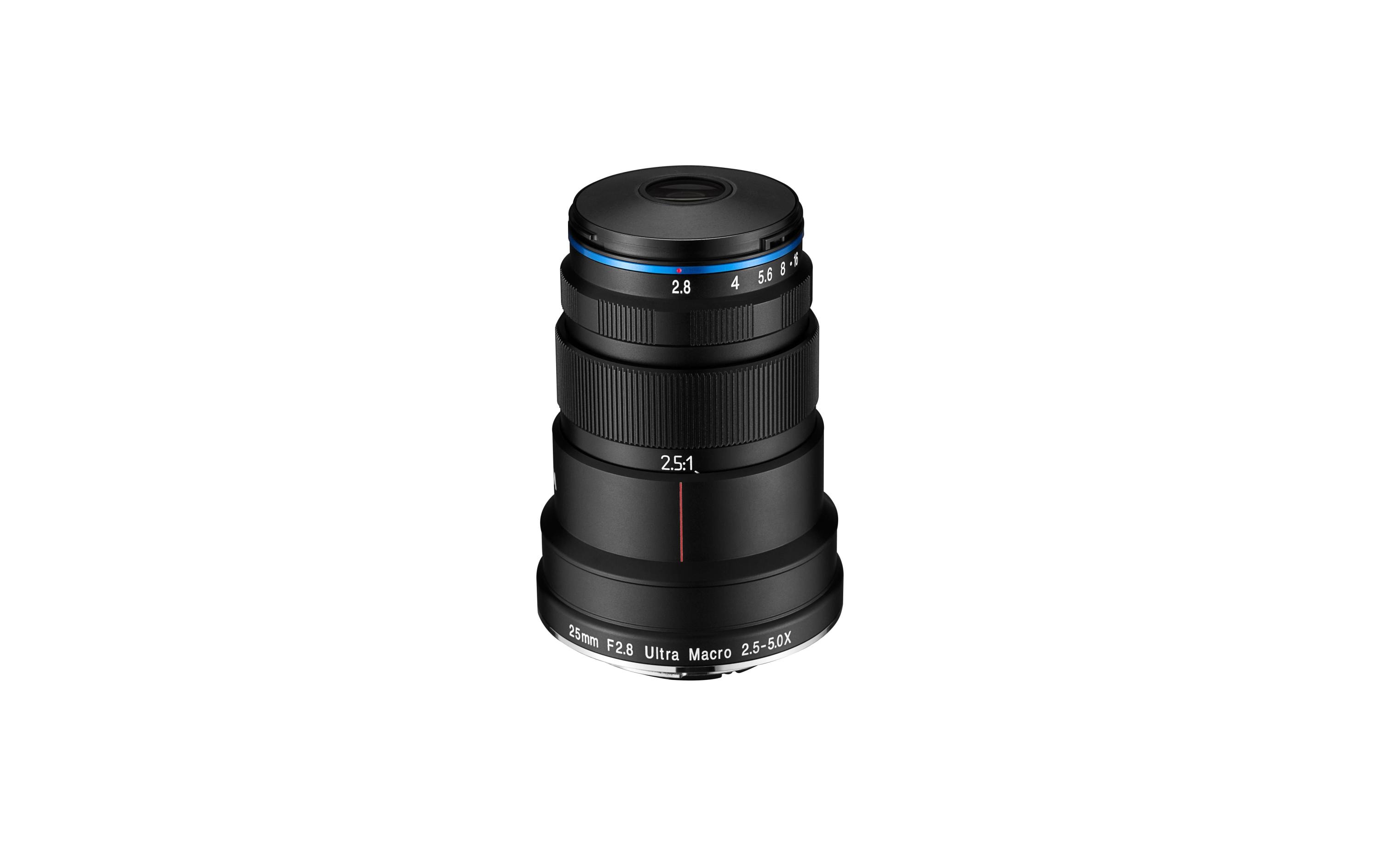 Festbrennweite 25 mm F/2.8 2.5-5x UltraMacro – E-Mount<br>Kompaktes und vielseitiges Makroobjektiv mit hoher Vergrösserung
