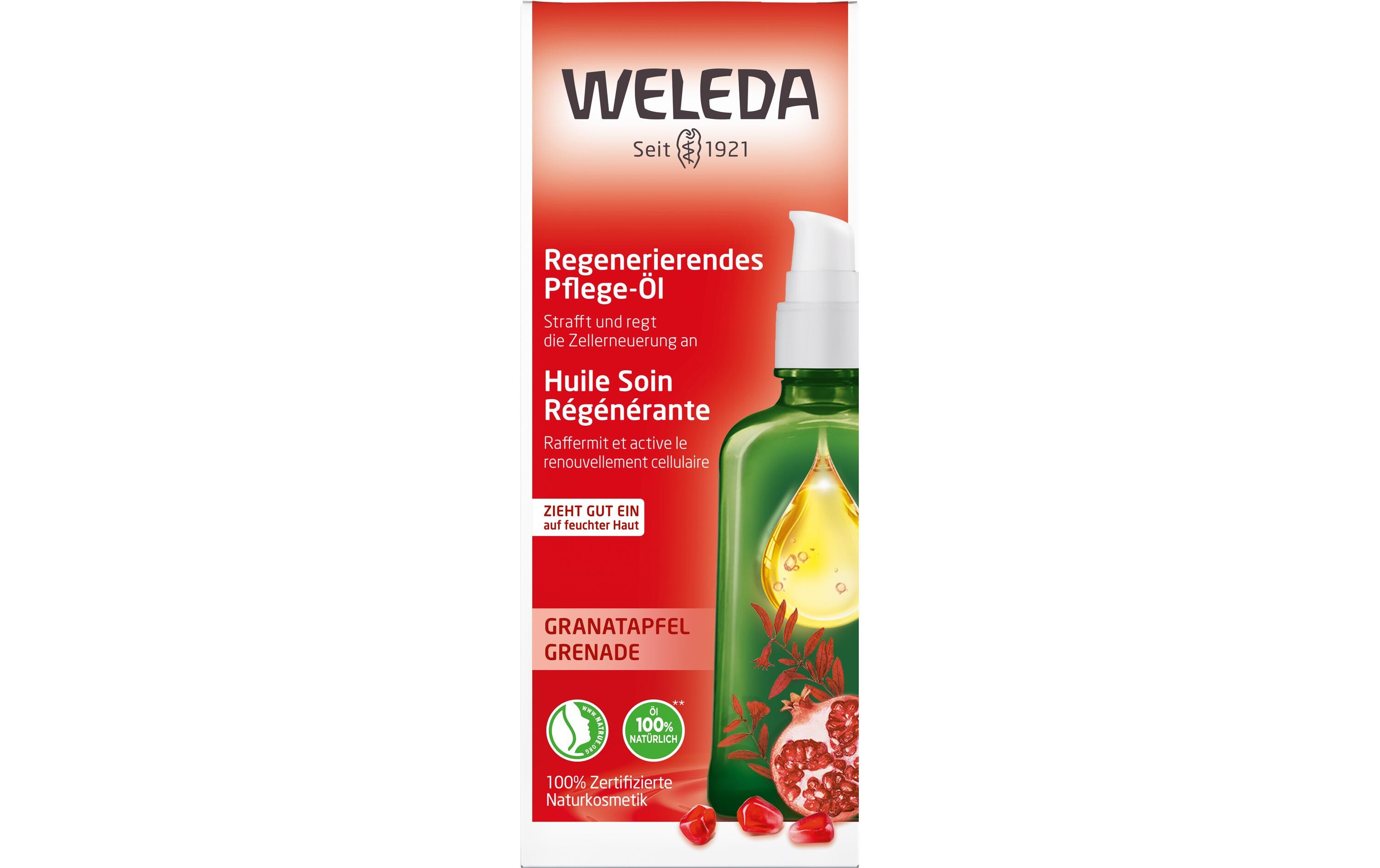 Body Oil Granatapfel Regeneration 100 mlNatürliches Pflegeöl bewahrt die Feuchtigkeit