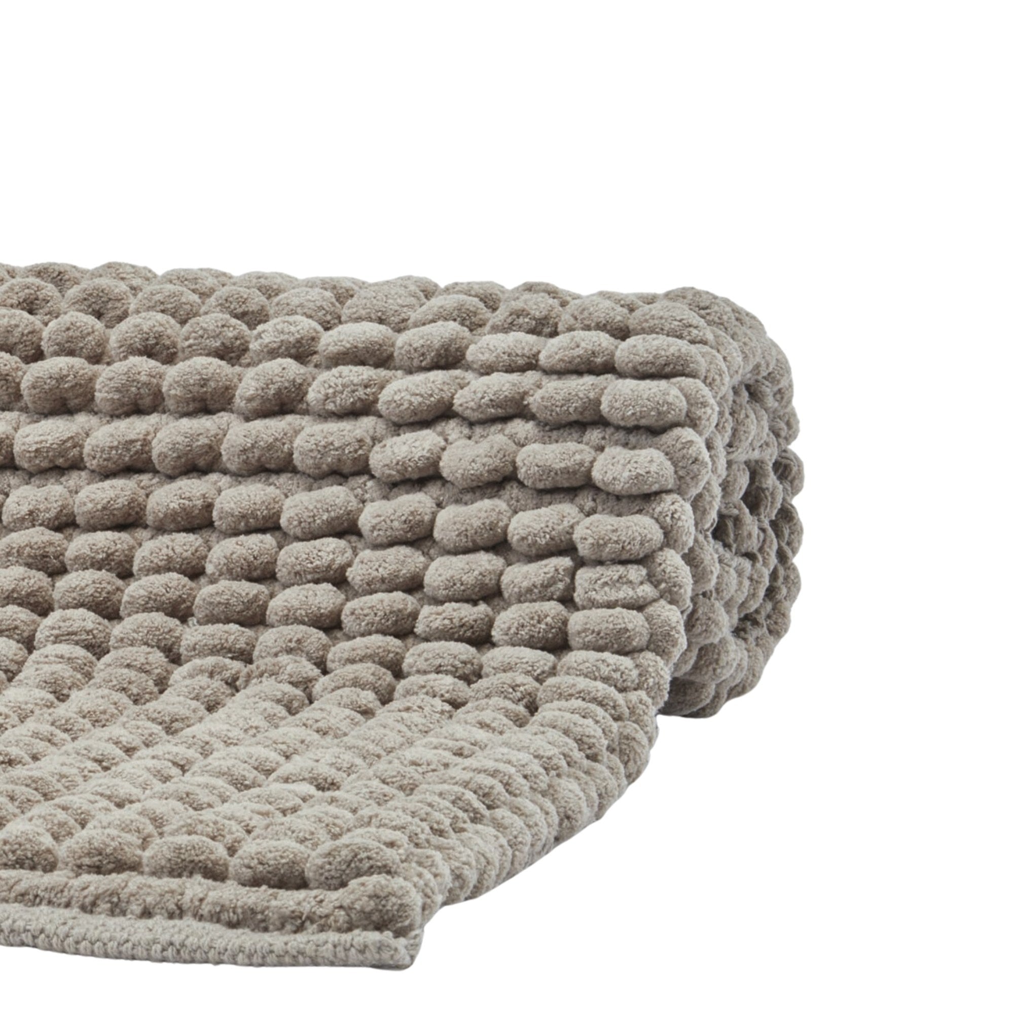 Axel Badmat Truffle | 60 x 100 cm | Grijs | Beige | Katoen | Polyester