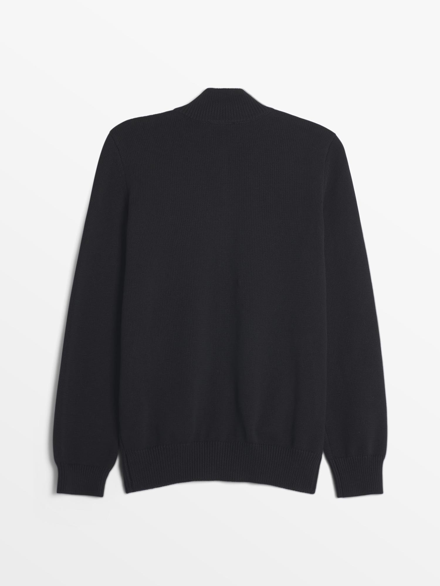Gilet Homme Zippée Maille Noir