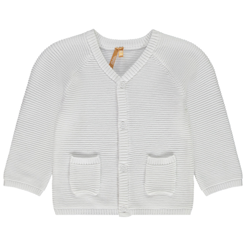 Gilet en tricot fantaisie uni pour bébé garçon