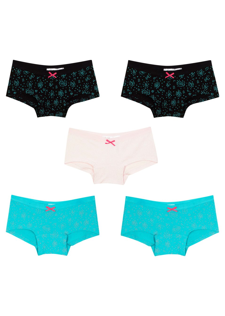 Lot de 5 culottes fille
