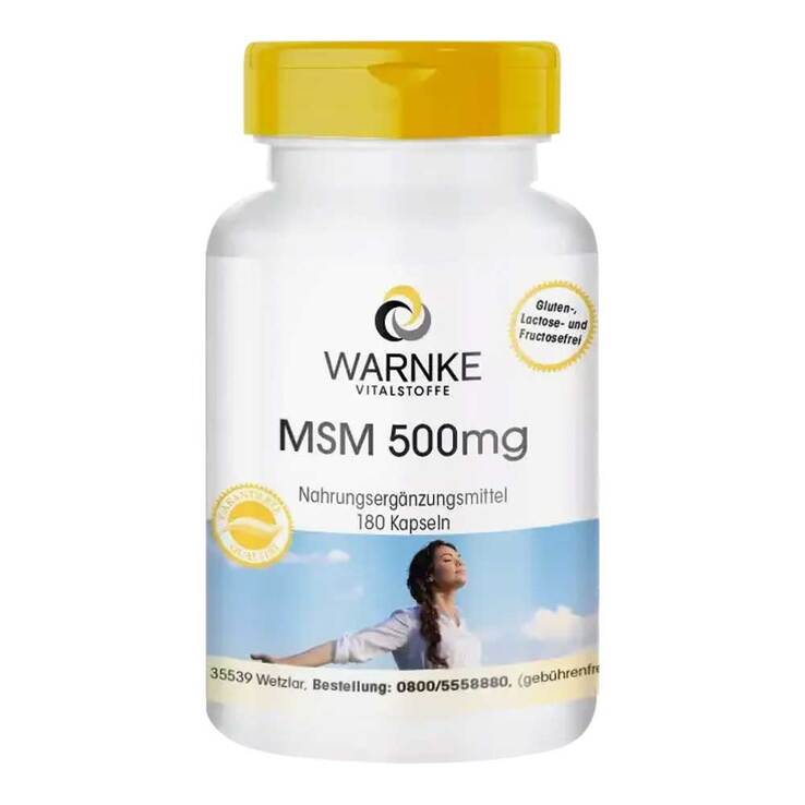 MSM 500 mg Kapseln 180 St., 180 St