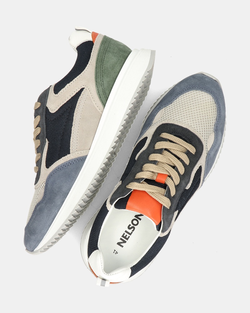 Nelson Nash Lage sneakers  - blauw