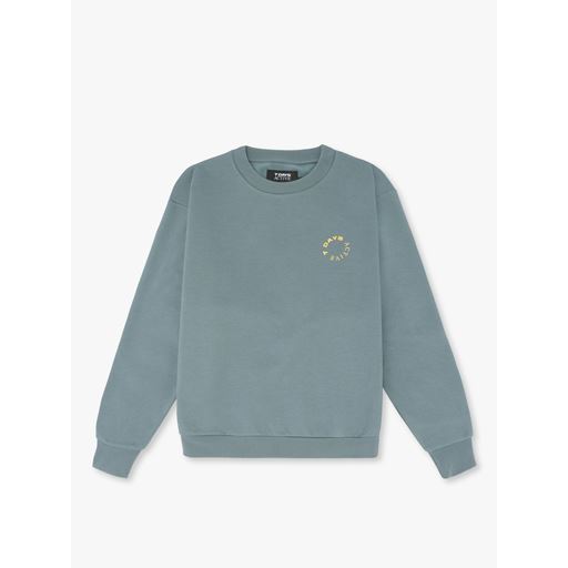 7 DAYS Active Organic Crewneck Sweatshirt, Stormy Weather, L