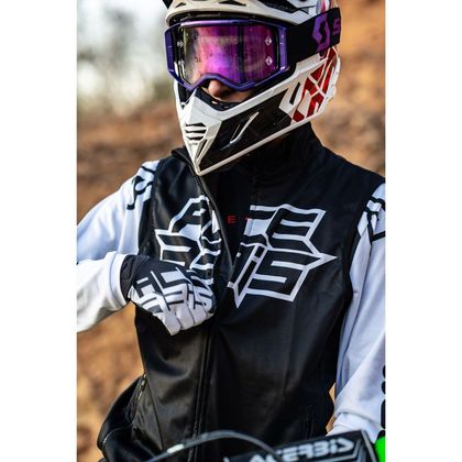 Veste Acerbis SOFTSHELL MX LINEAR - Noir / Blanc