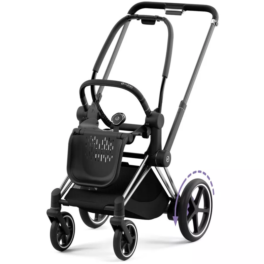 cybex PLATINUM Gestell New e-Priam Chrome Black inklusive Sitzrahmen