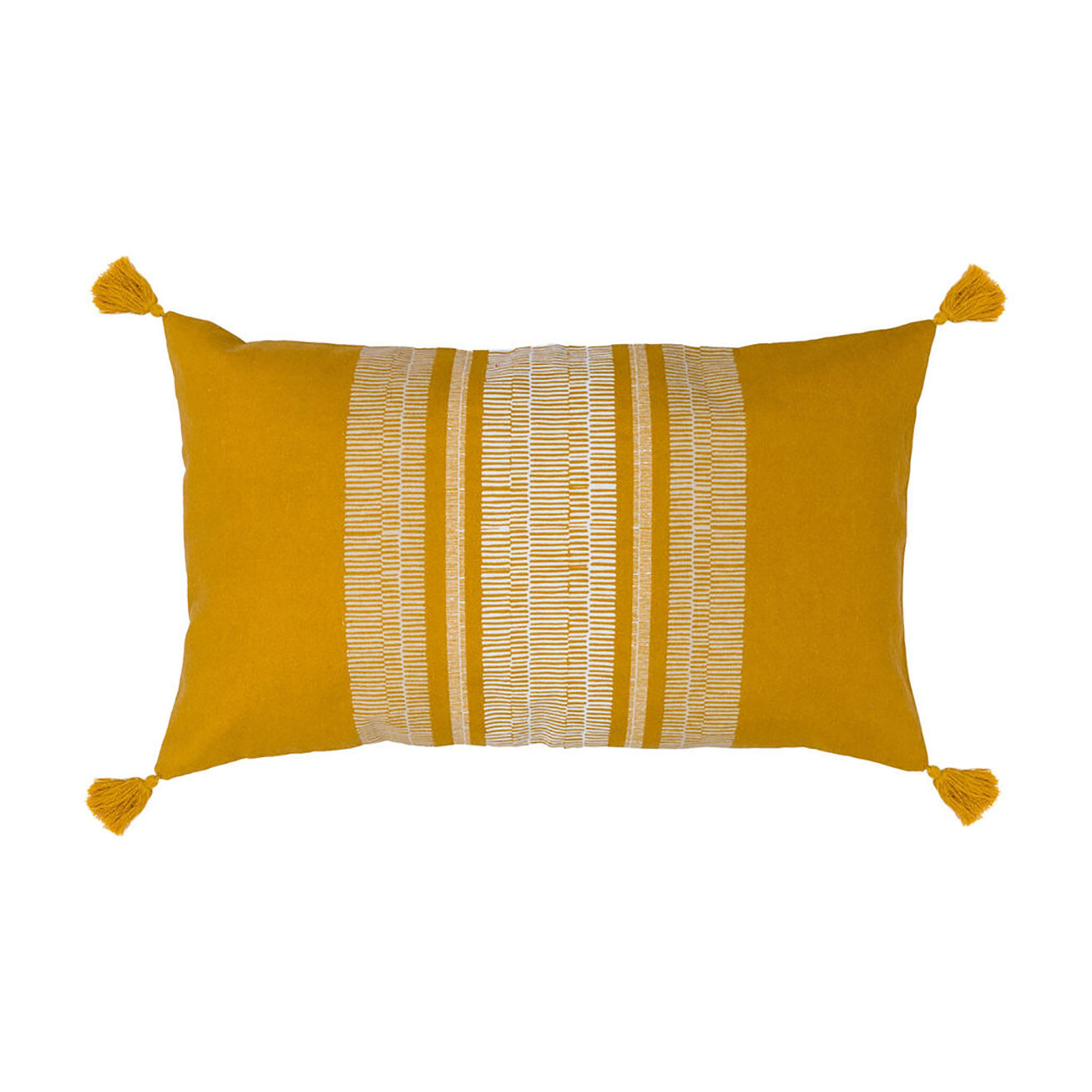 Febronie Housse de coussin Gracia moutarde - 50x30 cm