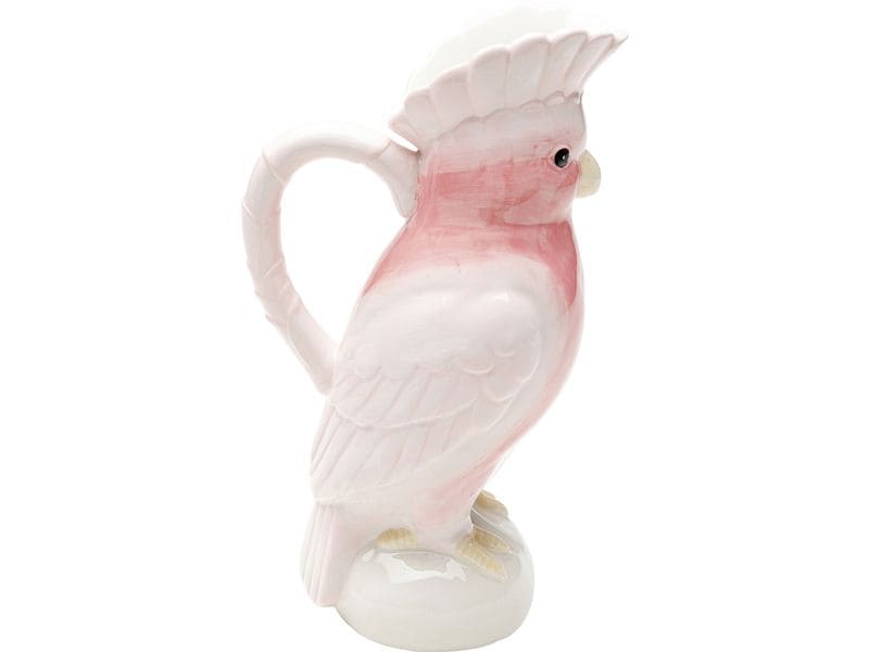 Kare Karaffe Exotic Bird 30 cm, 1 l, Rosa/Weiss Exotische Karaffe