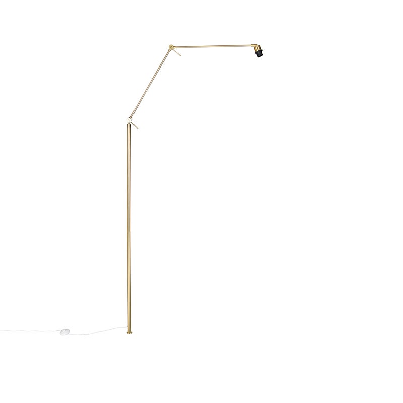 QAZQA - Moderne arm voor staande lamp Goud I Messing - Editor - Staal Langwerpig - LED Geschikt E27