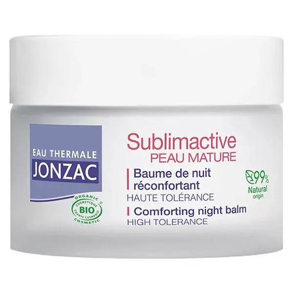 Eau Thermale Jonzac Sublimactive Baume de Nuit Réconfortant Bio 50ml