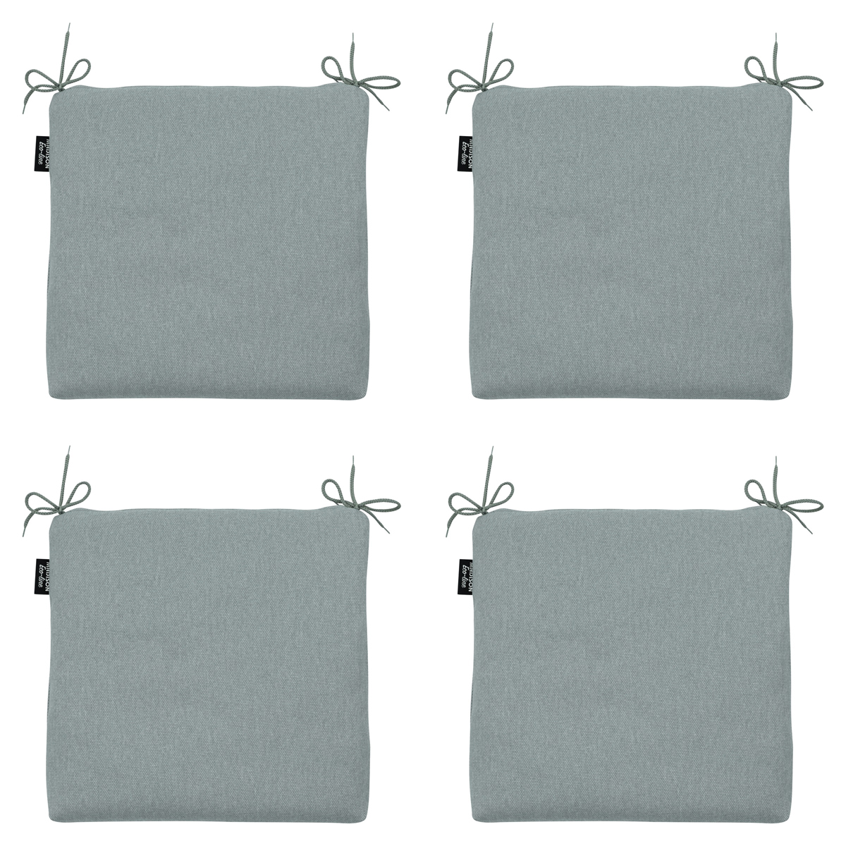 Madison Silver canvas eco+ Zitkussen - Set van 4