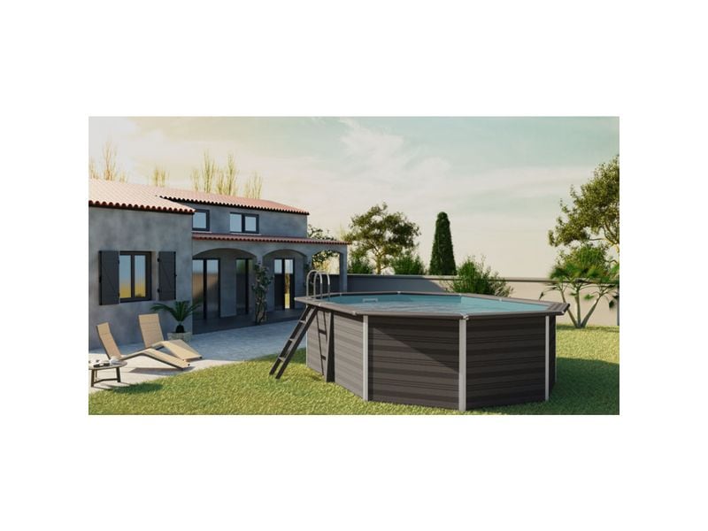 Gre Pool KIT Avantgarde, 664 x 386 x 124 cm Ovalbecken