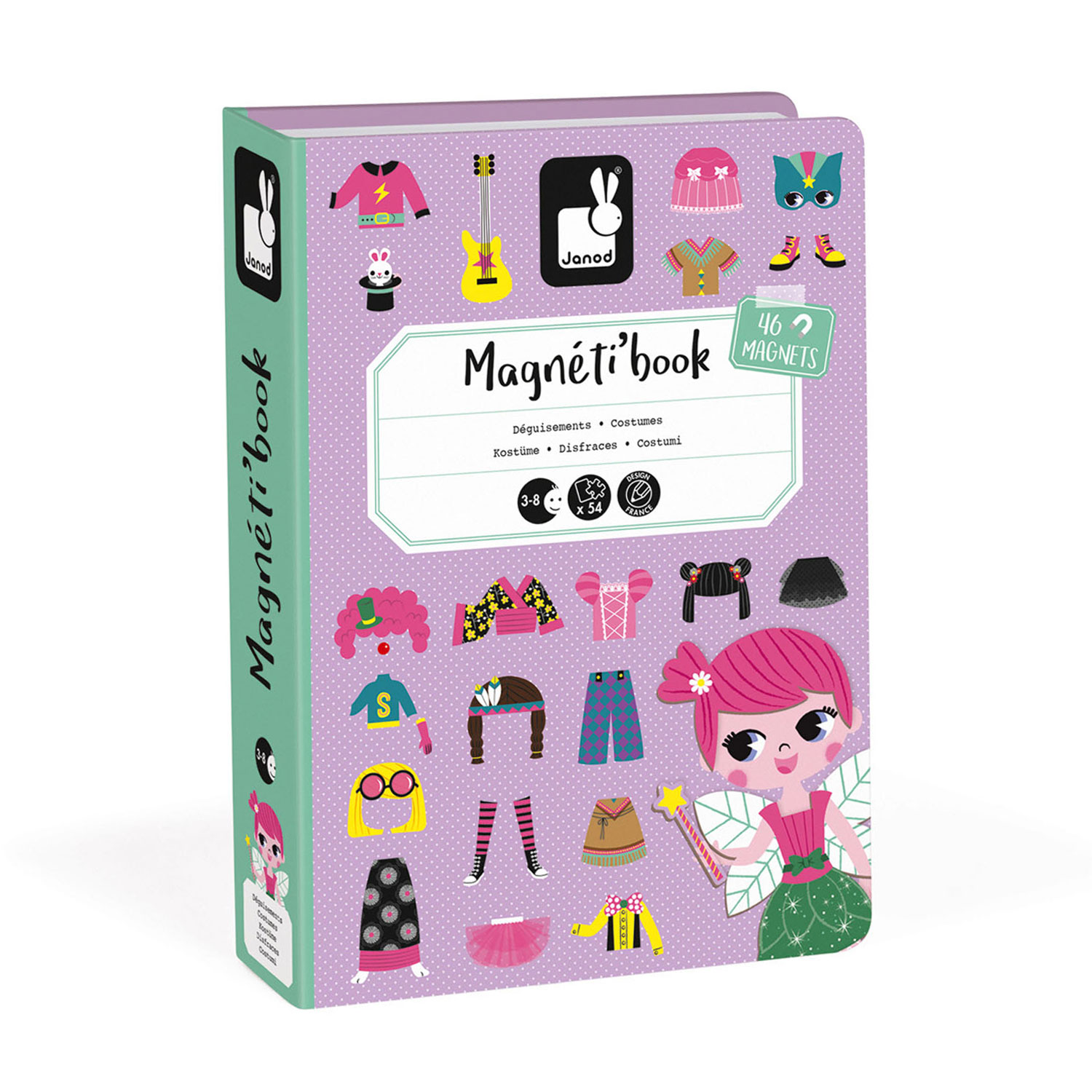 Janod Magnetibook - Verkleedfeest Meisjes