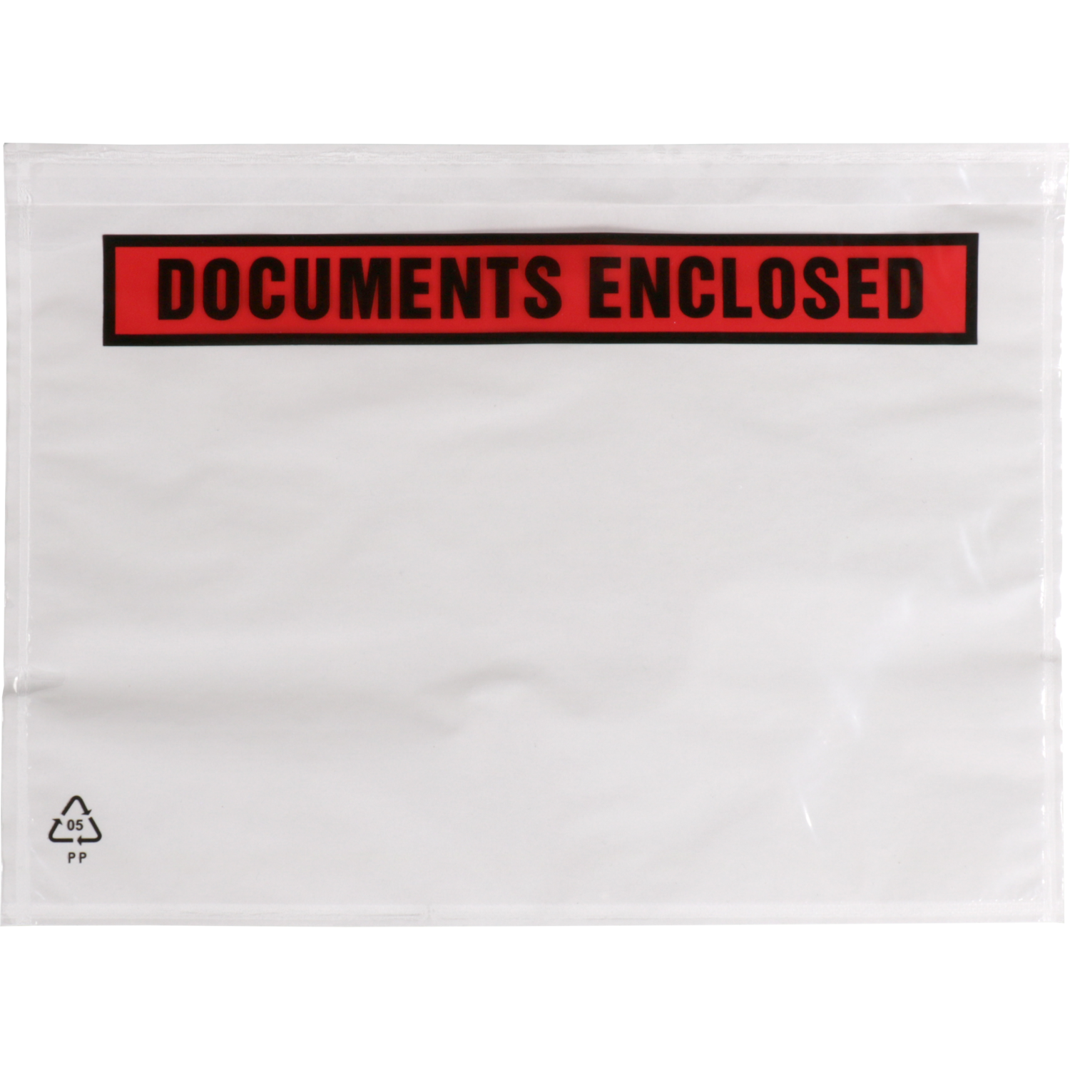 SendProof® Envelop, paklijstenvelop, documents enclosed, 225x165mm, A5/C5, zelfklevend, lDPE, transparant