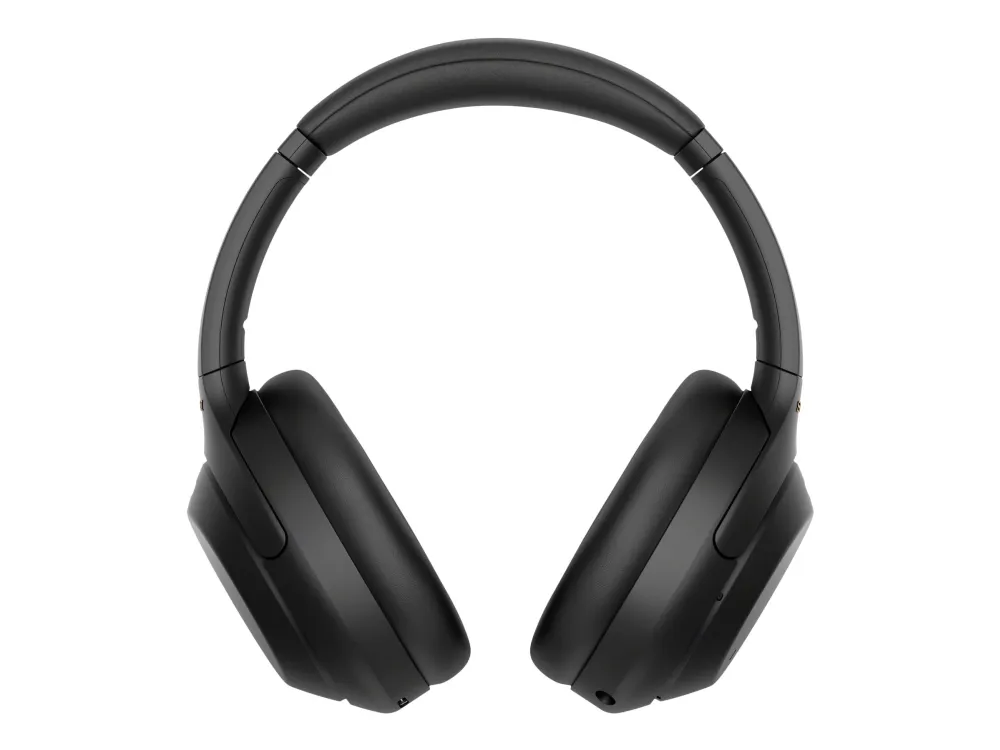 Sony WH-1000XM4 - Hovedtelefoner med mik. - fuld størrelse - Bluetooth - trådløs, kablet - NFC - aktiv støjfjerning - 3,5 mm jackstik - sort