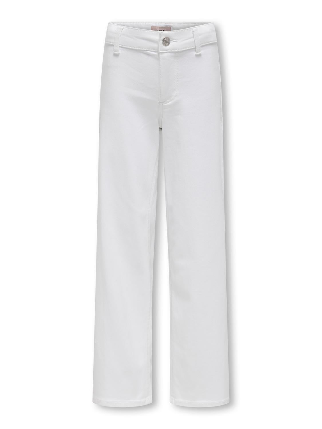 KOGSYLVIE Weiter Beinschnitt Jeans White