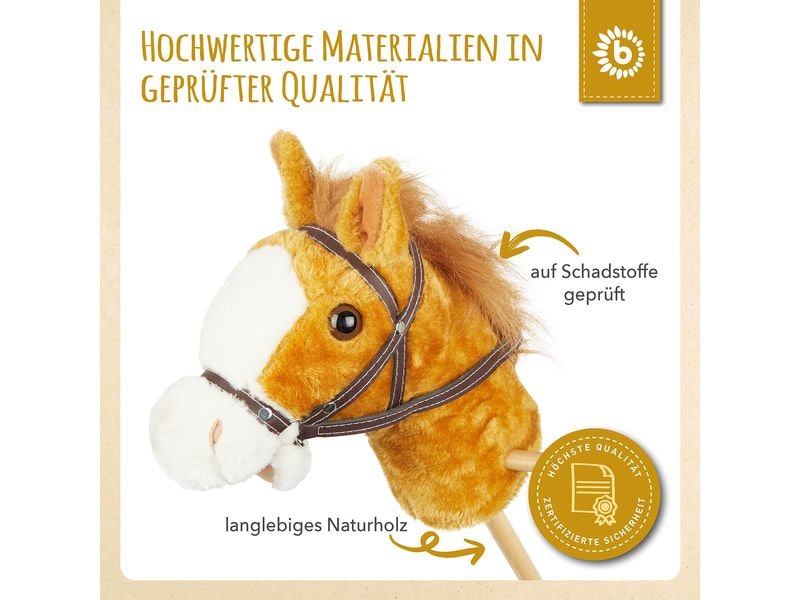 bieco Steckenpferd Brownie Spielzeug Pferdchen