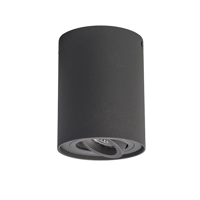 Set van 6 spots smart donkergrijs incl. Wifi GU10 - Rondoo up