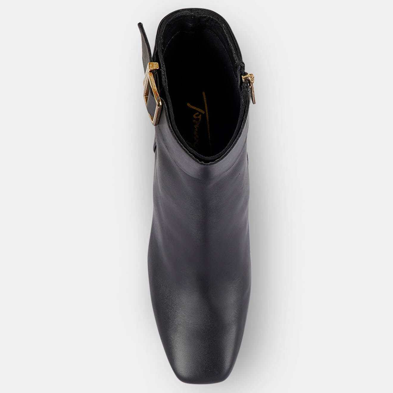 Tommy Hilfiger Bottines en Cuir à talon Basic Square noires - Talon 9 cm