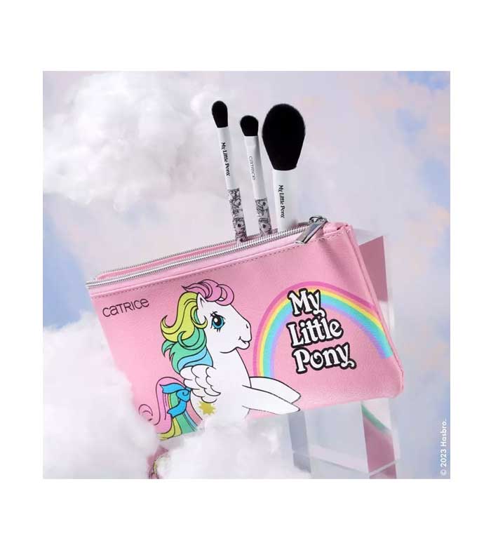 Catrice - *My Little Pony* - Conjunto de pincéis de rosto e bolsa de cosméticos