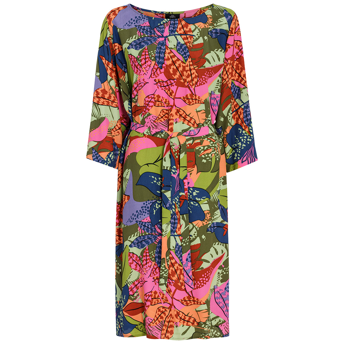 Gina Benotti Damen Kleid mit Allover-Print hellgrün / bunt
