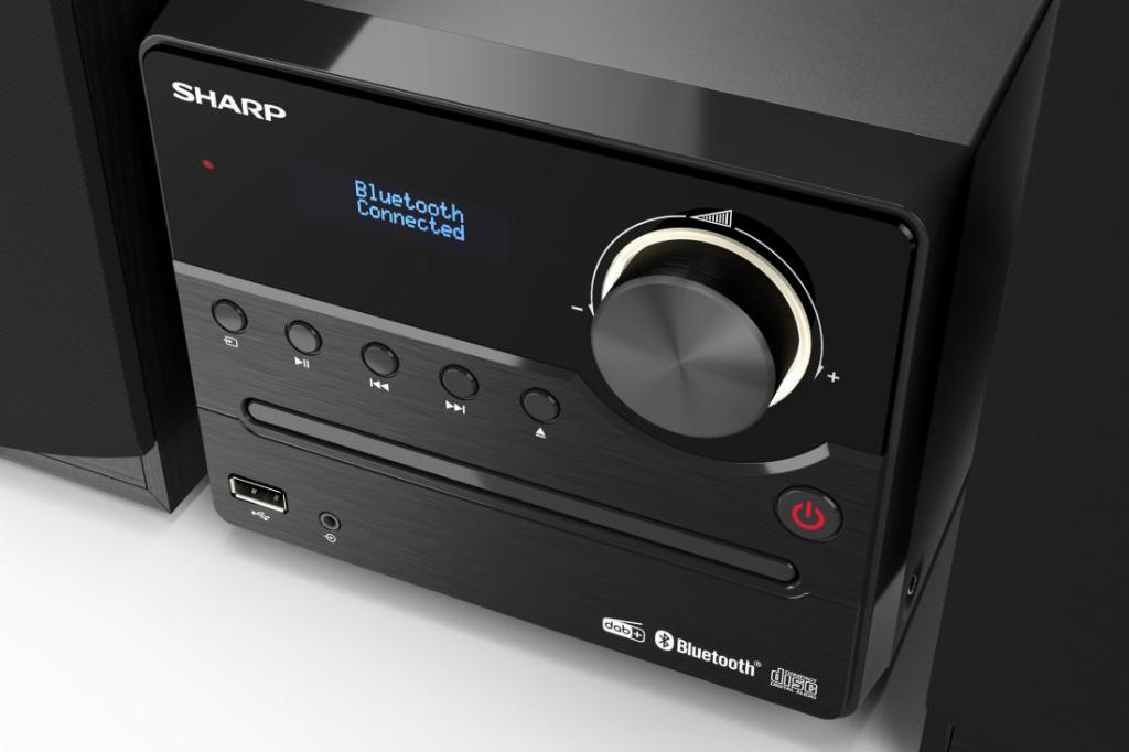 Sharp XL-B517D Home audio-microsysteem Zwart
