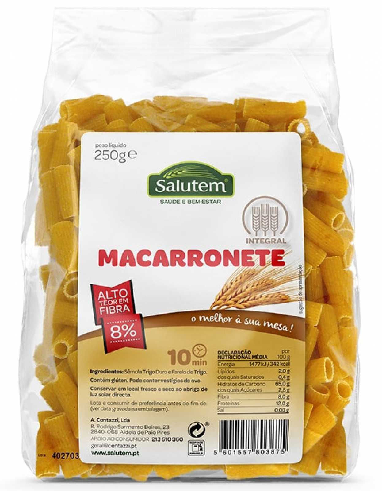 Macarrão Salutem Integral 250g