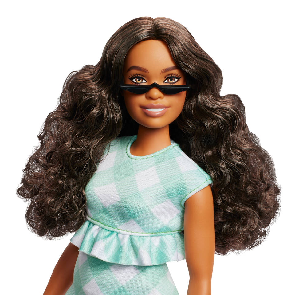 Barbie Fashionista pop in Gingham jurk