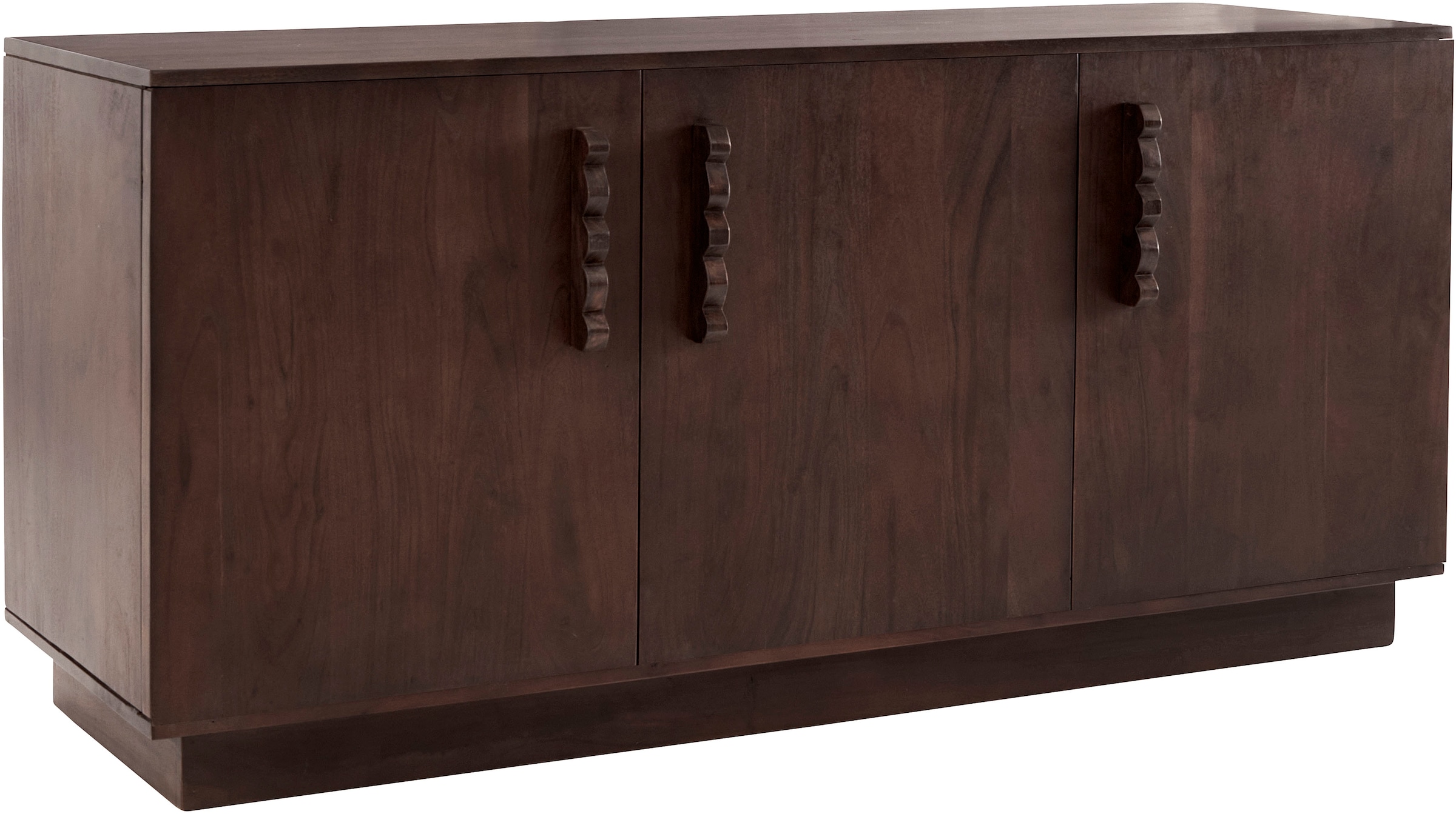 LeGer Home by Lena Gercke Sideboard »EMINA« Akazie Massivholz, 146cm Kommode, mit Soft-Close und Designgriffen