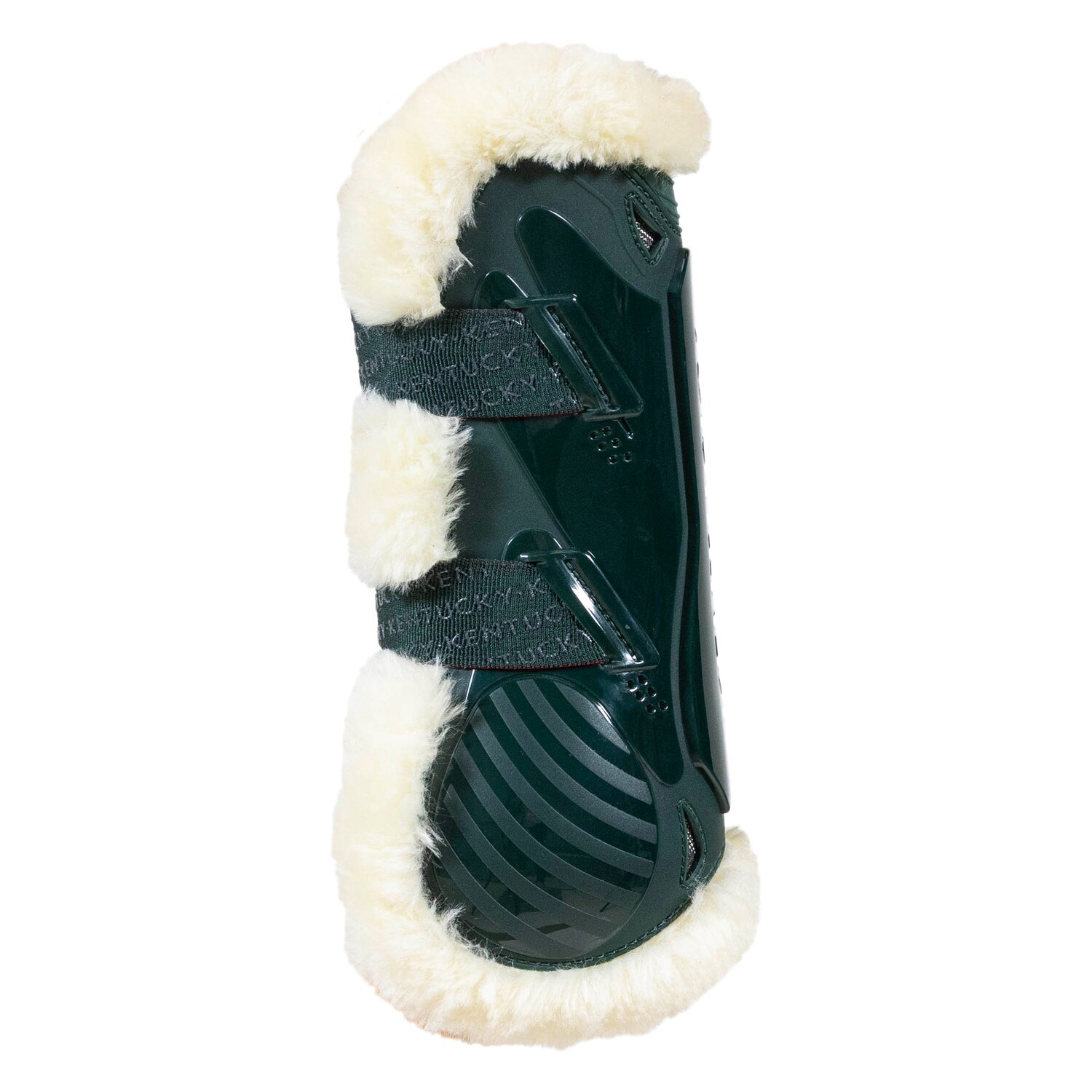 KENTUCKY Springgamaschen Vegan Sheepskin Bamboo Shield, für Vorderbeine - dark green