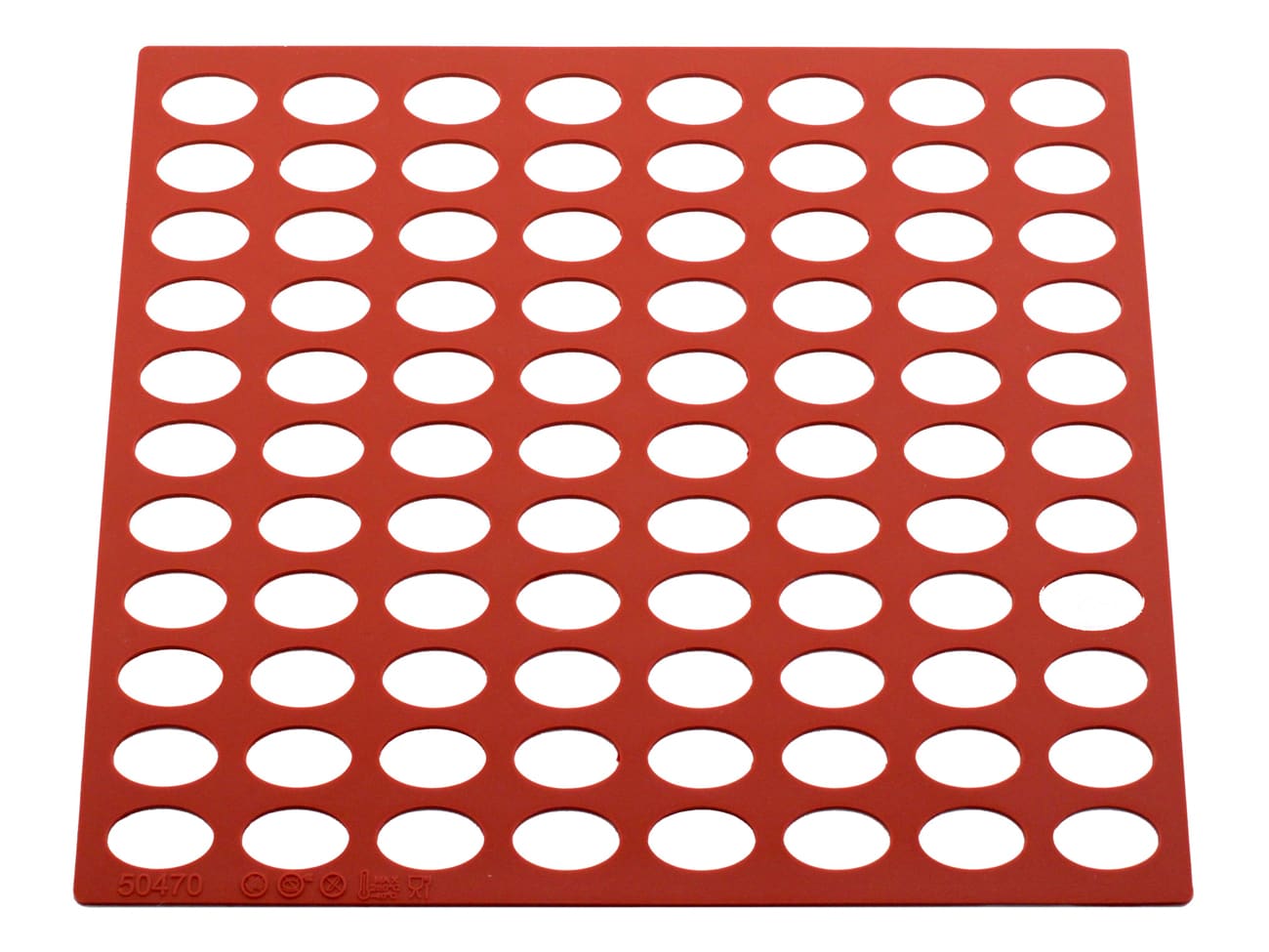 Chablon en silicone - Ovales - 2,7 x 1,7 x H. 0,2 cm