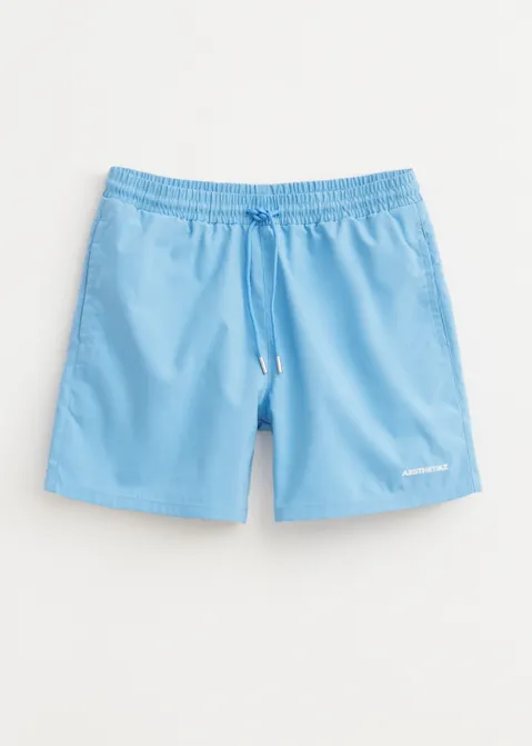 Zwembroek met merk logo blauw (BLW.FR)