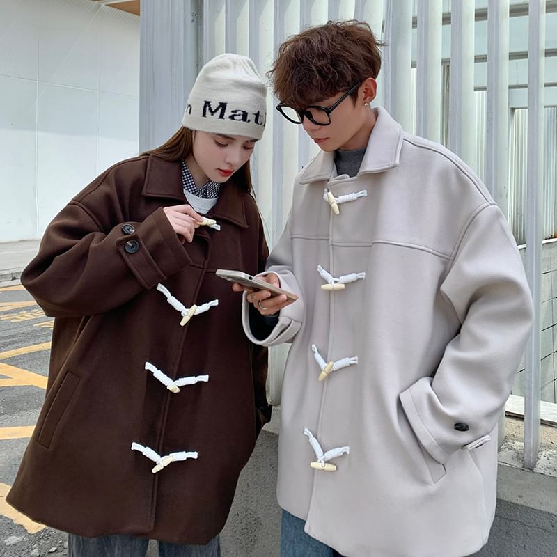 Bay Go Mall - Effen duffelcoat