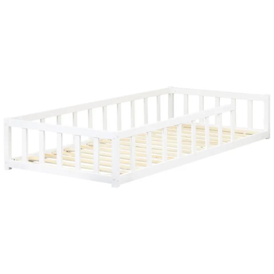 MEYMAC - Kinderbed - Wit - 90 x 200 cm - Dennenhout
