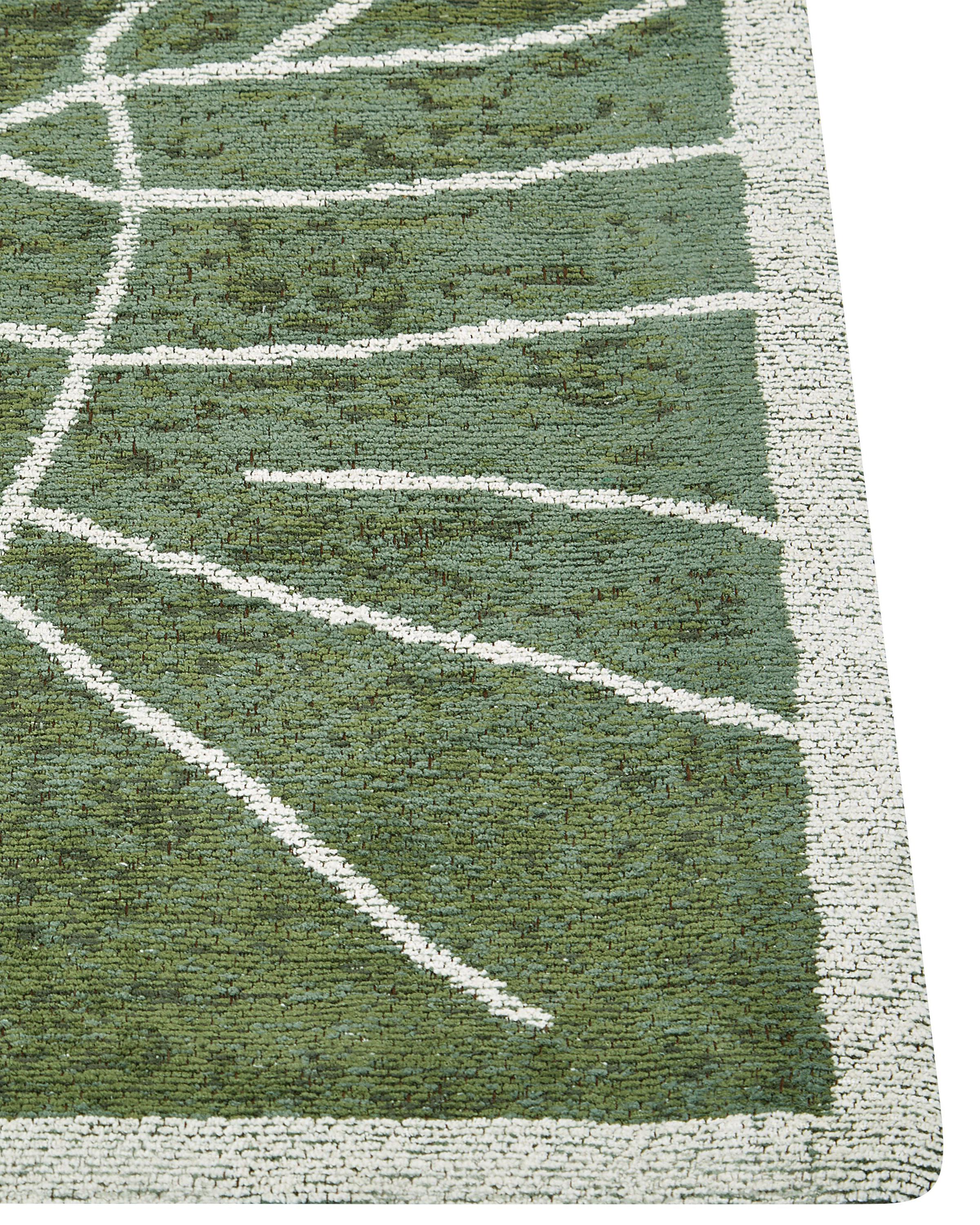 Vloerkleed SARMIN Groen 200 x 300 cm Katoen