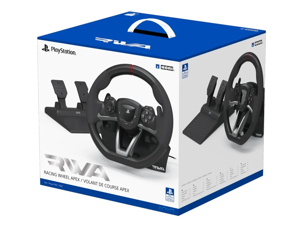 HORI APEX - Rat og pedalsæt - kablet, trådløs - for Sony PlayStation 4, Sony PlayStation 5, PC