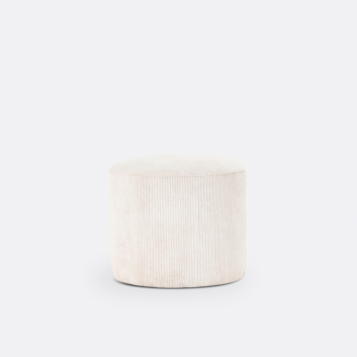 LA REDOUTE INTERIEURS<br>Puff com nervuras de veludo, Séméon