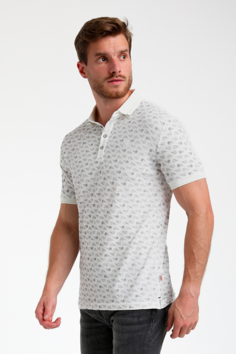 Gabbiano ecru heren polo