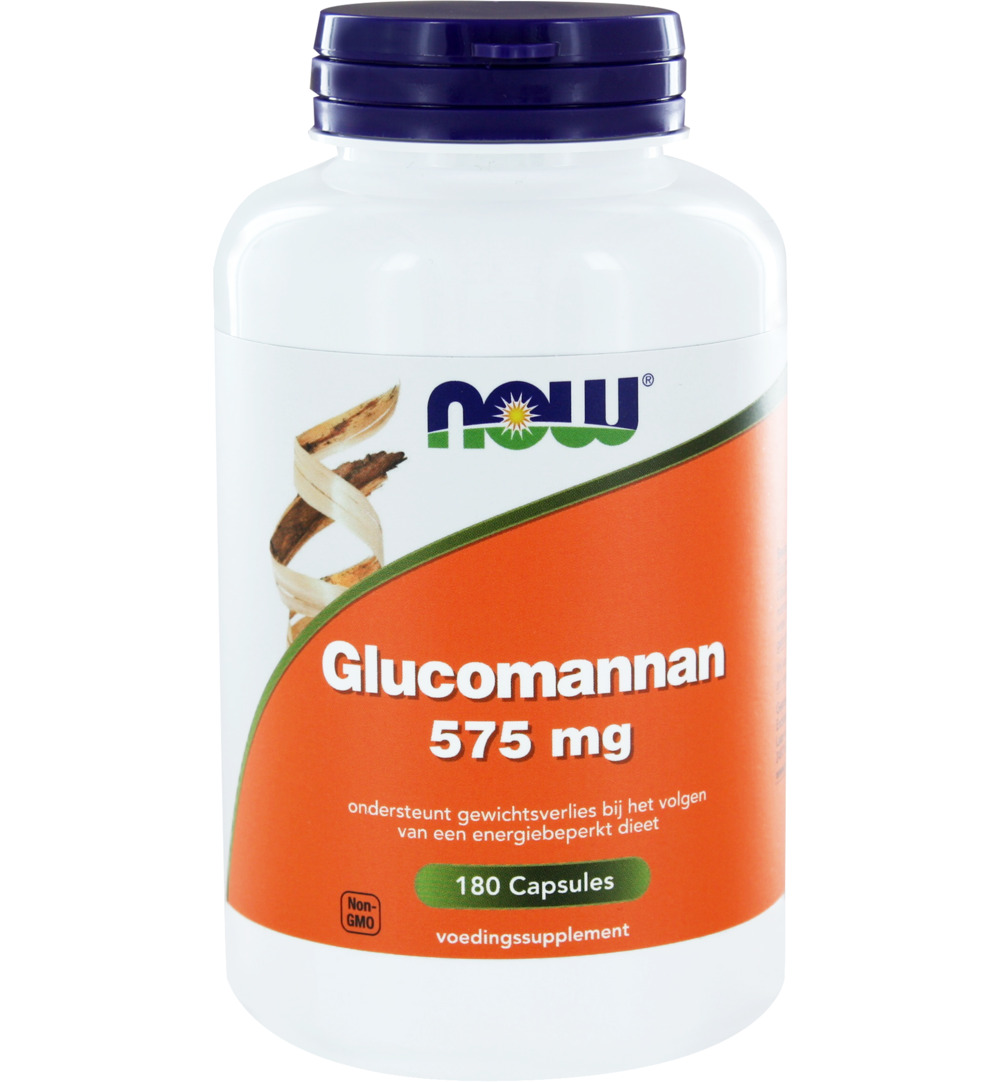 Now Glucomannan 575 mg (180 capsules)
