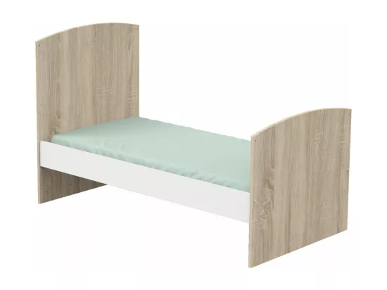 Lit évolutif 70x140 Access - Blanc et bois