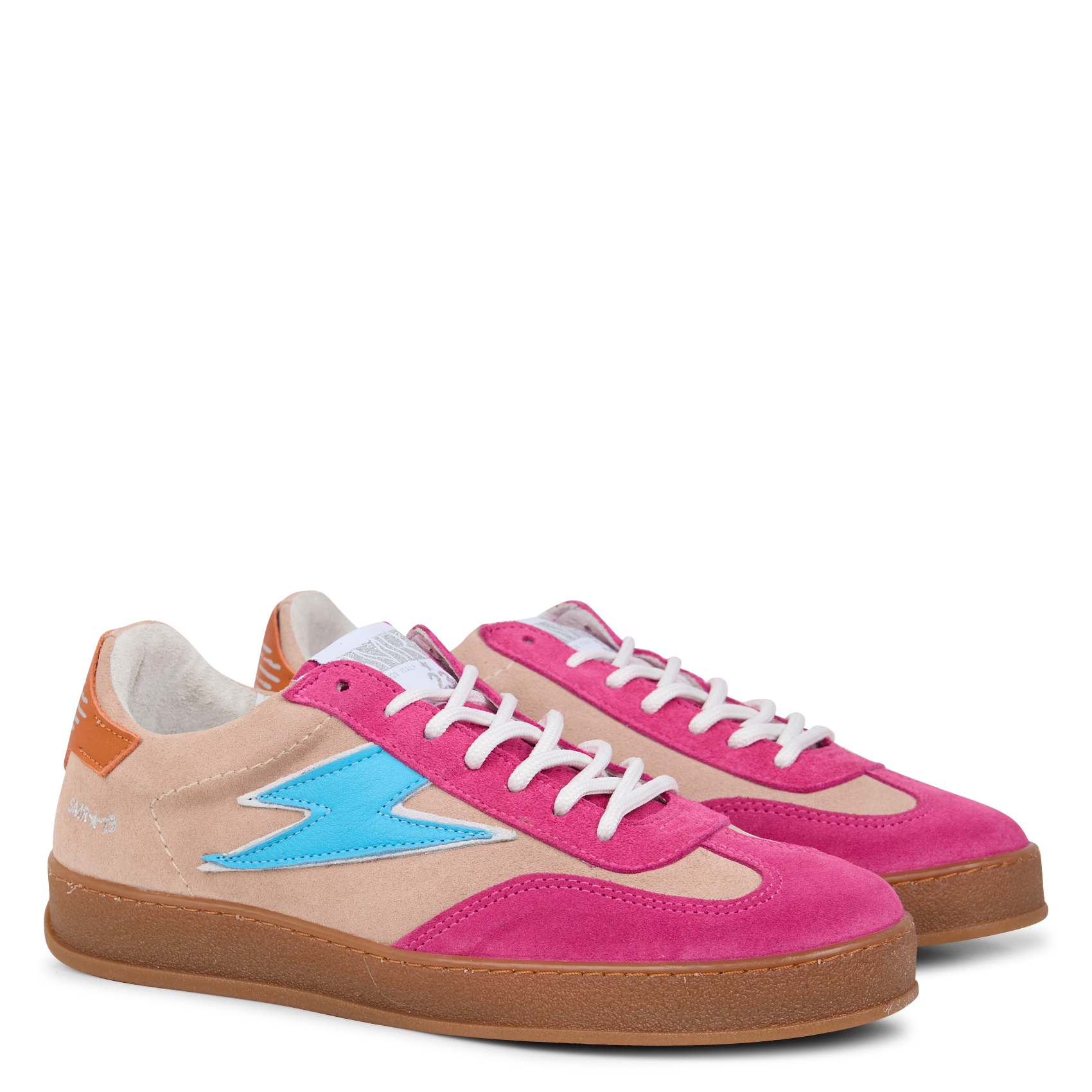 RISY - Baskets basses en cuir velours | Multicolore